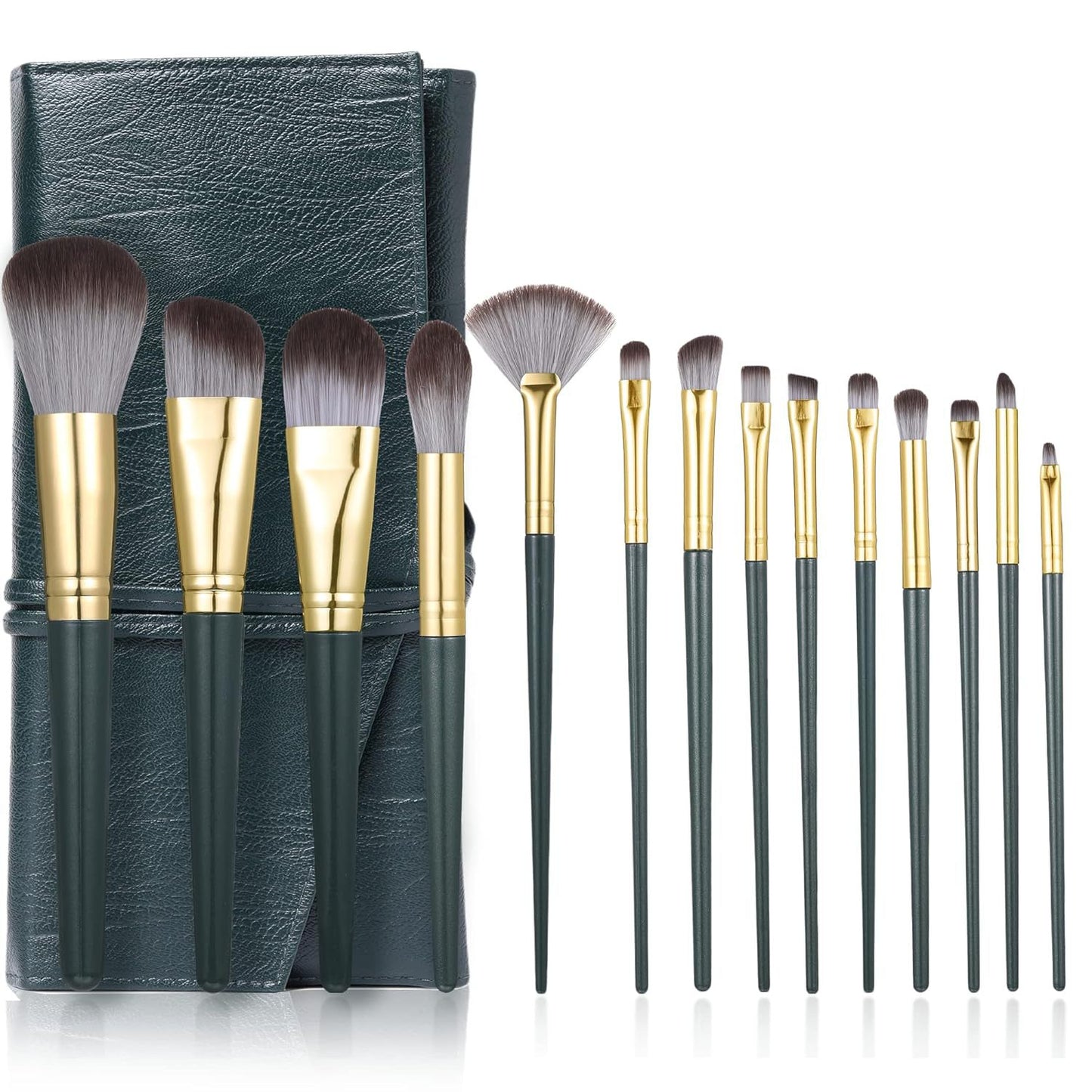 14-piece makeup brush set, including loose powder, blush, eyeshadow, and concealer brushes – professional makeup tools.