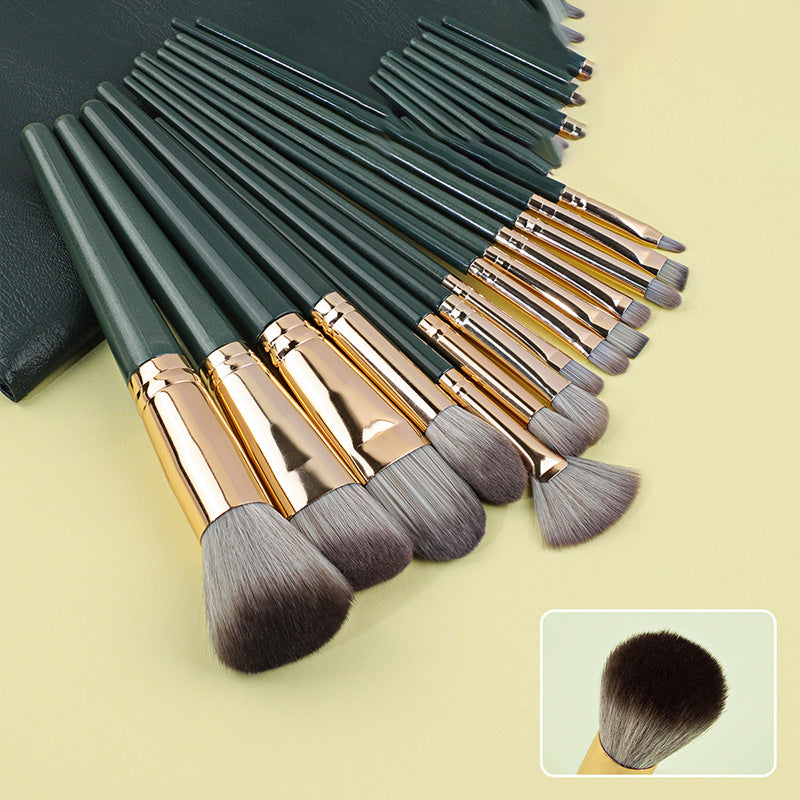 14-piece makeup brush set, including loose powder, blush, eyeshadow, and concealer brushes – professional makeup tools.