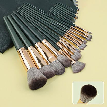 14-piece makeup brush set, including loose powder, blush, eyeshadow, and concealer brushes – professional makeup tools.