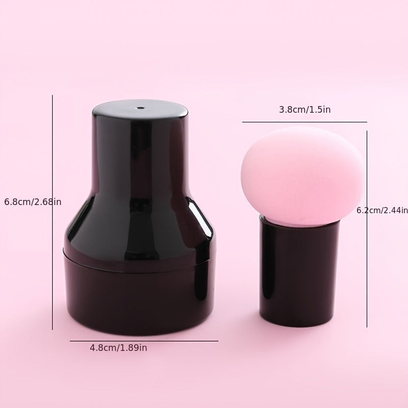 Mushroom-shaped stamp puff, beauty sponge, cushion compact, dual-use makeup tool, loose powder