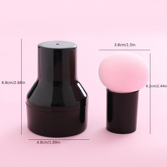 Mushroom-shaped stamp puff, beauty sponge, cushion compact, dual-use makeup tool, loose powder