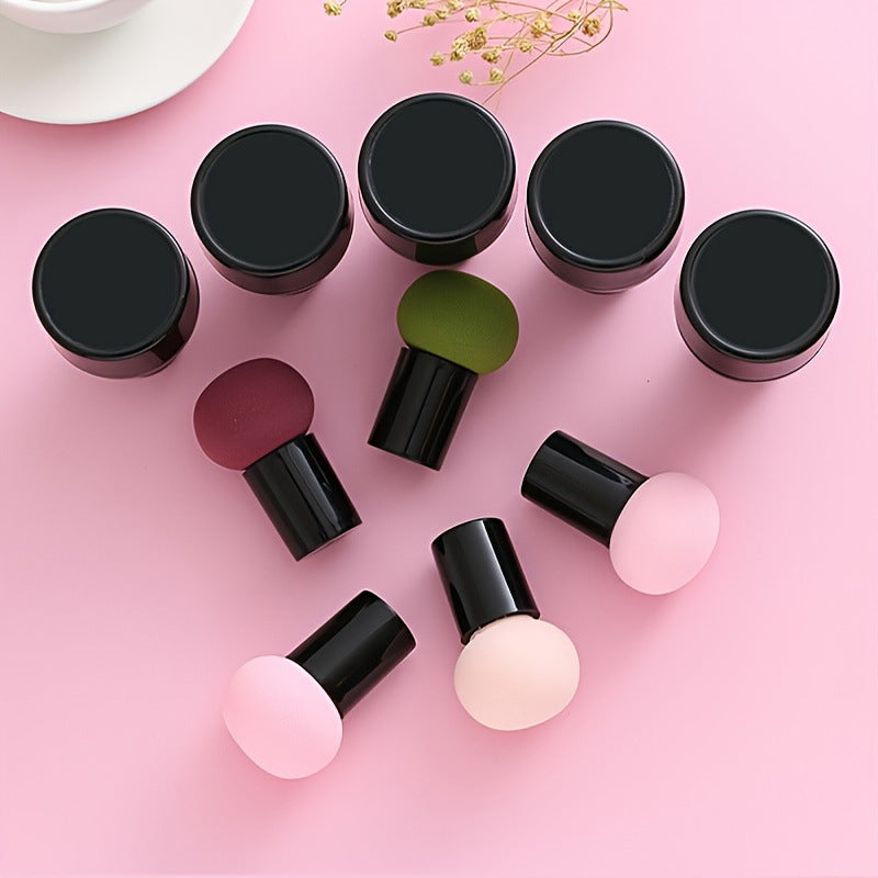 Mushroom-shaped stamp puff, beauty sponge, cushion compact, dual-use makeup tool, loose powder