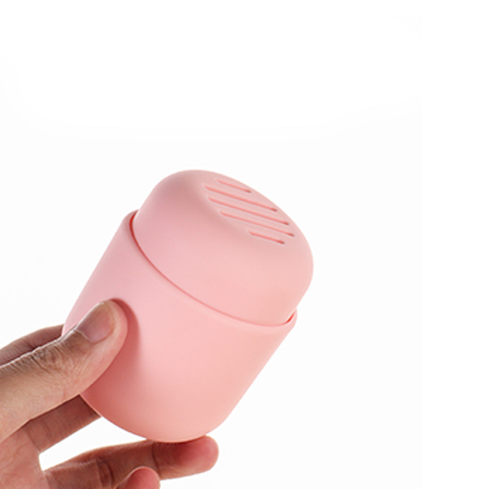 Makeup sponge silicone storage bag, portable case, dustproof and breathable sponge cushion puff storage bag