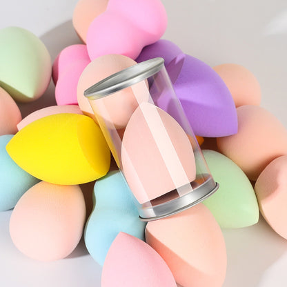 Makeup sponge set box, dual-use (dry and wet), makeup sponge, doesn't absorb powder, water droplet-shaped, gourd-shaped powder puff, makeup sponge