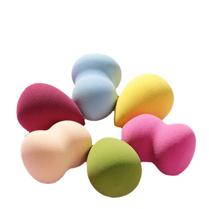 Makeup sponge set box, dual-use (dry and wet), makeup sponge, doesn't absorb powder, water droplet-shaped, gourd-shaped powder puff, makeup sponge
