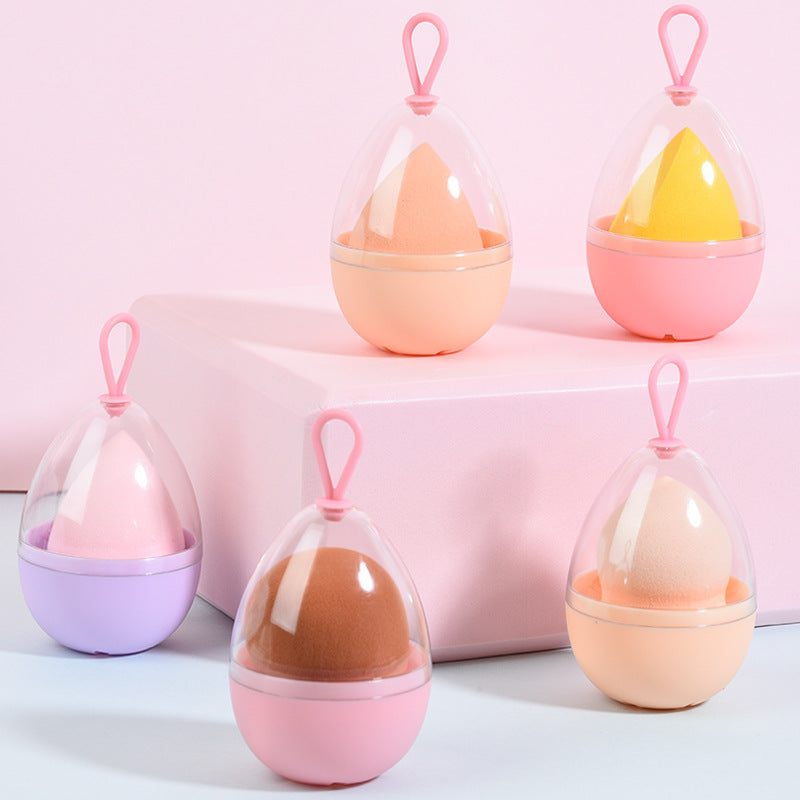 Super soft, wet and dry dual-use, bouncy beauty sponge that doesn't absorb powder, gourd-shaped powder puff, teardrop-shaped slanted sponge that can hold makeup sponges.