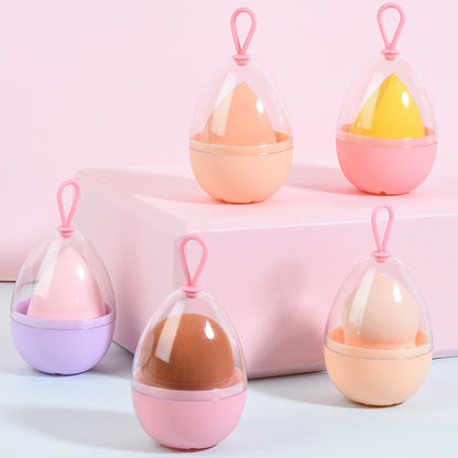 Super soft, wet and dry dual-use, bouncy beauty sponge that doesn't absorb powder, gourd-shaped powder puff, teardrop-shaped slanted sponge that can hold makeup sponges.