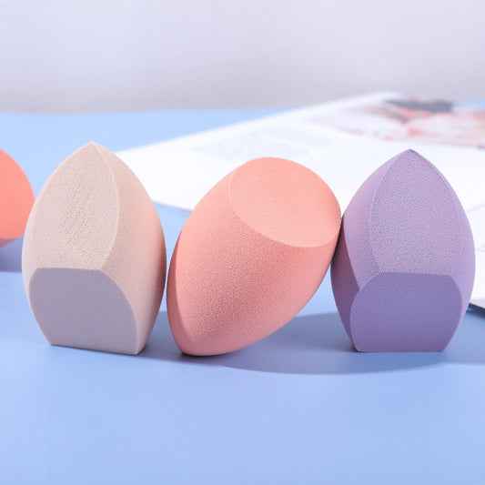 Non-latex, wet and dry use, doesn't absorb powder, makeup sponge ball, boxed, giant three-section large beauty blender.