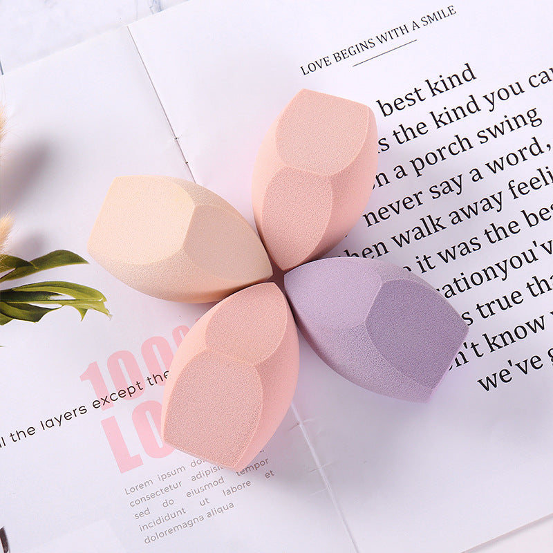 Non-latex, wet and dry use, doesn't absorb powder, makeup sponge ball, boxed, giant three-section large beauty blender.