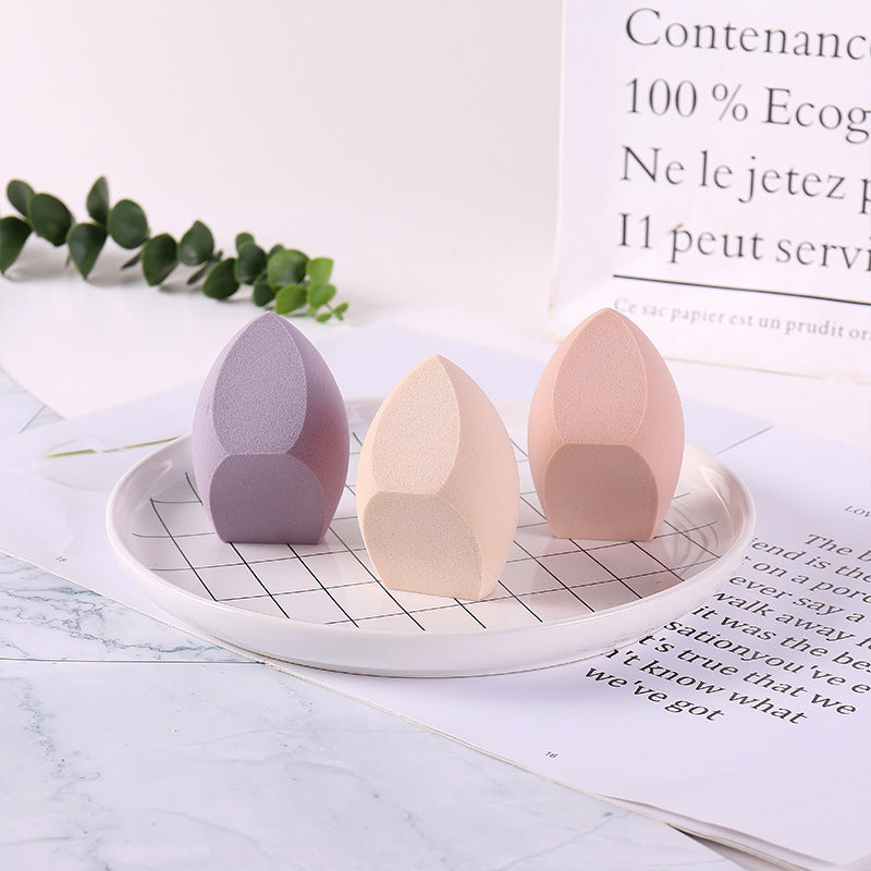 Non-latex, wet and dry use, doesn't absorb powder, makeup sponge ball, boxed, giant three-section large beauty blender.