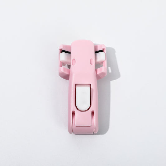 Folding Press-Type Eyelash Curler, Mini Plastic Eyelash Curler, Portable Makeup Tool