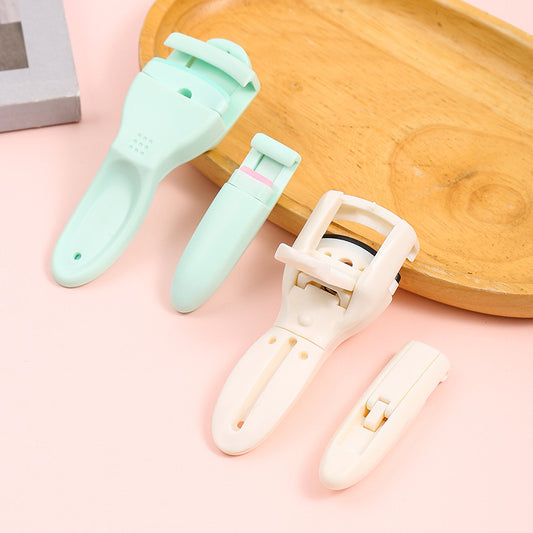 New ABS eyelash curler, plastic sunflower mini portable eyelash curler beauty tool