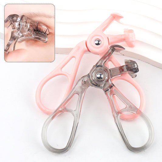 Wide-angle natural curling eyelash curler, portable frameless eyelash curler that won't pinch lashes, eyelash extension tool.