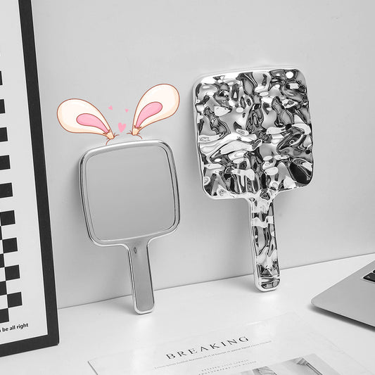 Simple handheld mirror, portable small mirror, handheld mirror, makeup mirror