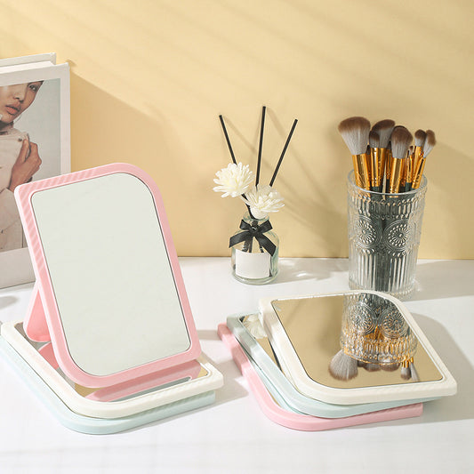Simple desktop makeup mirror for office, student dormitory, and home use.