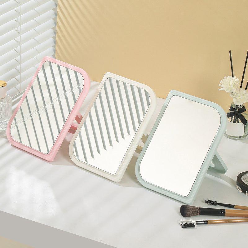 Simple desktop makeup mirror for office, student dormitory, and home use.