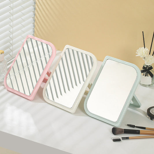Simple desktop makeup mirror for office, student dormitory, and home use.