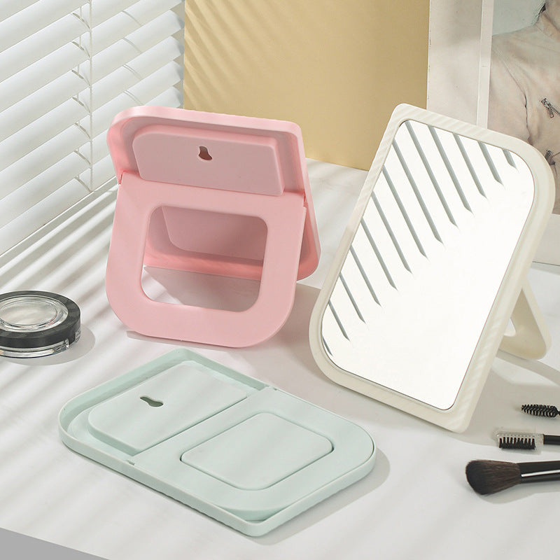 Simple desktop makeup mirror for office, student dormitory, and home use.