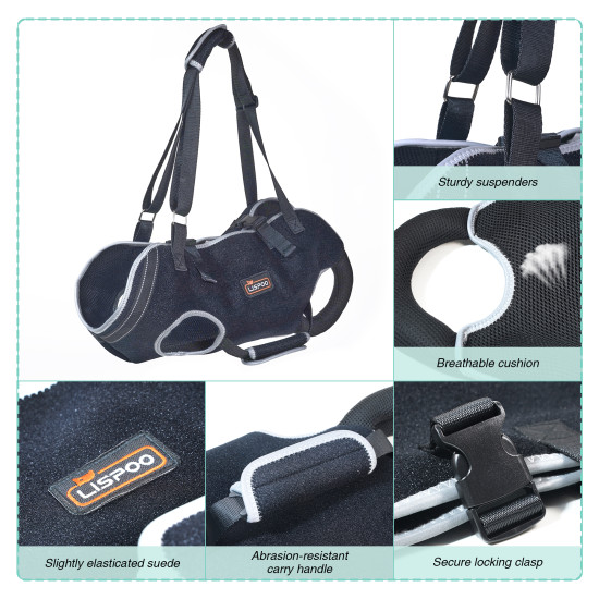 Dog Full Body Lifting Harness with Reflective Straps