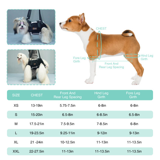 Dog Full Body Lifting Harness with Reflective Straps
