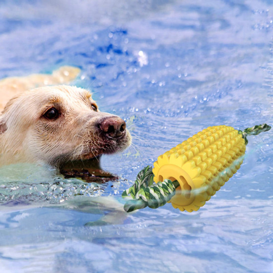 Dog Chew Toys Corn Molar Stick With Rope