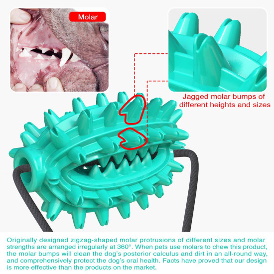 Dog Bite Chew Toys Single Suction Cup Cactus Rope Ball