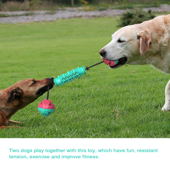 Dog Chew Toys Rope Food Dispensing Ball