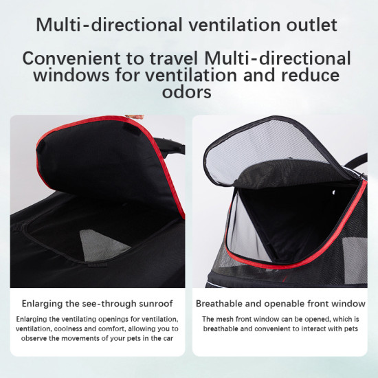 One-Click Foldable Dog Pushchair