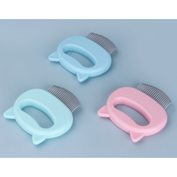 Cat Dog Stainless Massage Steel Shell Comb