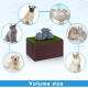 Wooden Dog Urns With Dog Figurine